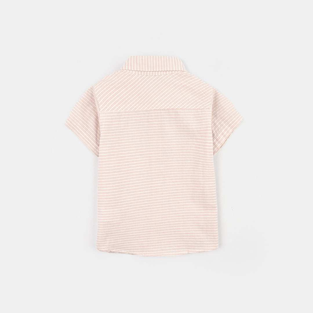 Infant Boys Yarn Dyed Casual Shirt Born To Fly-Striper
