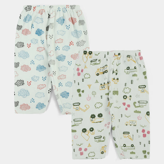 Cotton Trouser 2Pcs 3-6M