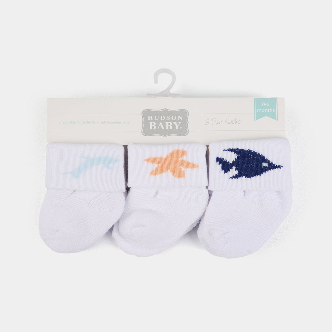 Baby Socks – Pack of 3 (0–6+ Months)