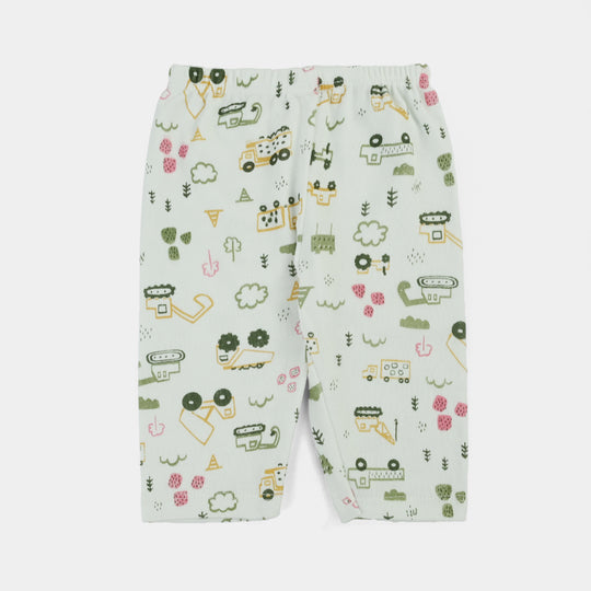 Cotton Trouser 2Pcs 3-6M