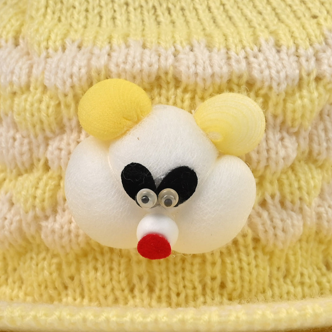 Baby Woolen P Cap Yellow
