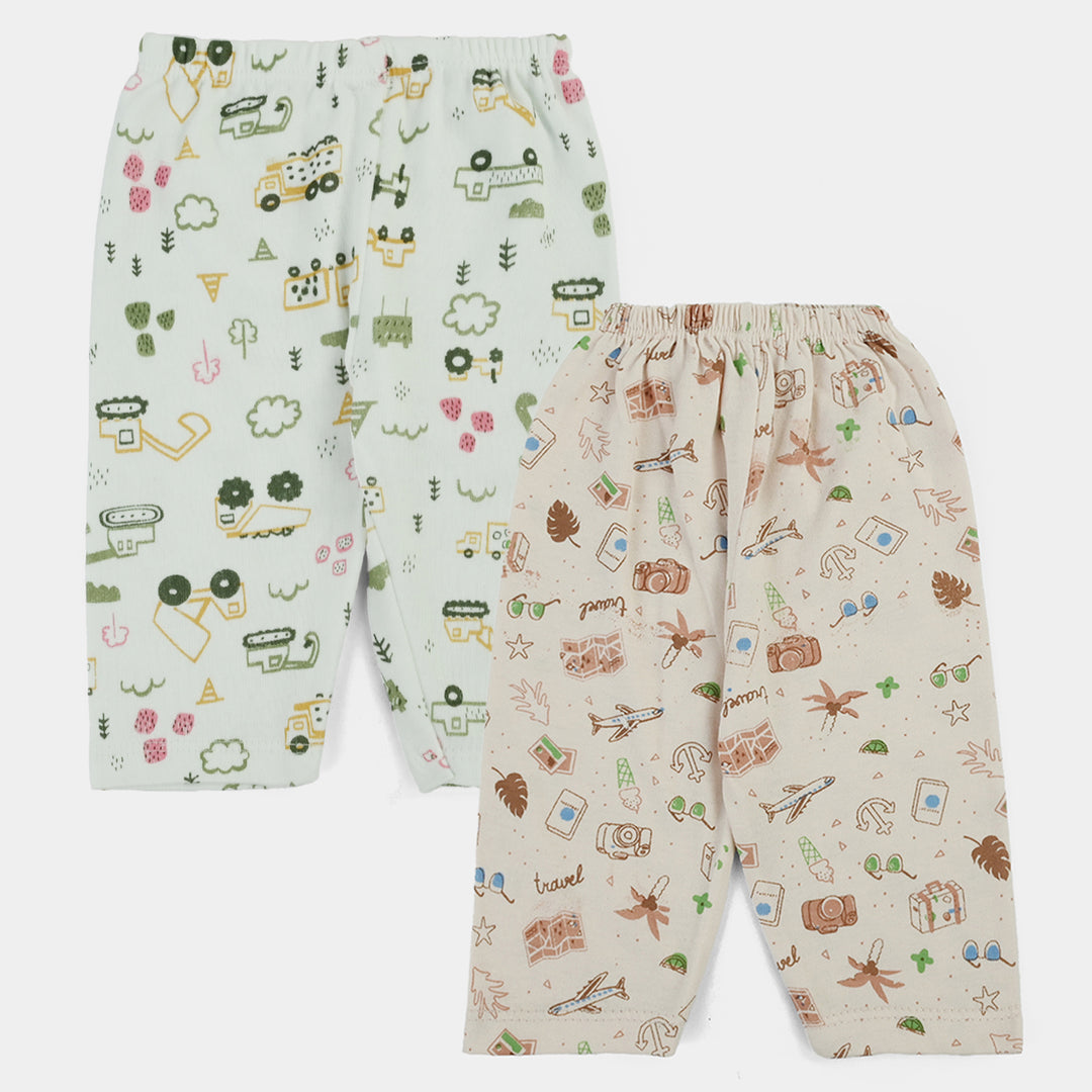 Cotton Trouser 2Pcs 3-6M