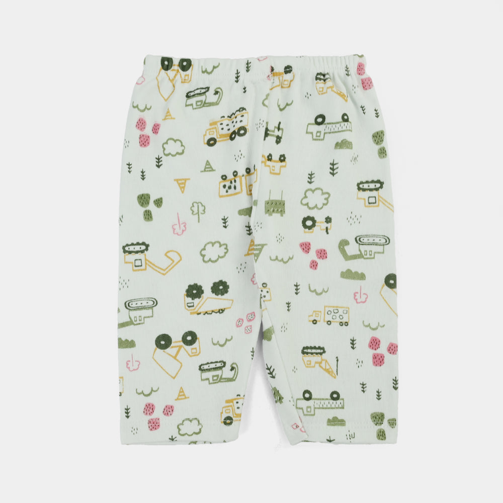 Cotton Trouser 2Pcs 3-6M