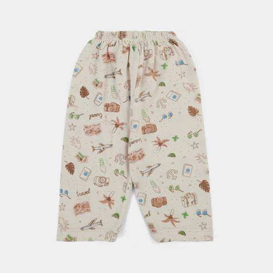 Cotton Trouser 2Pcs 3-6M