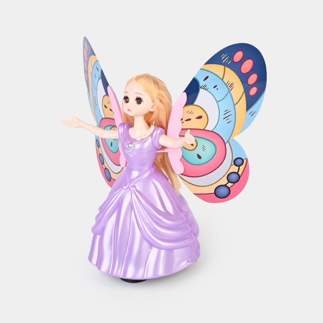 Rotating Doll Universal With Light & Music, Flapping Wings