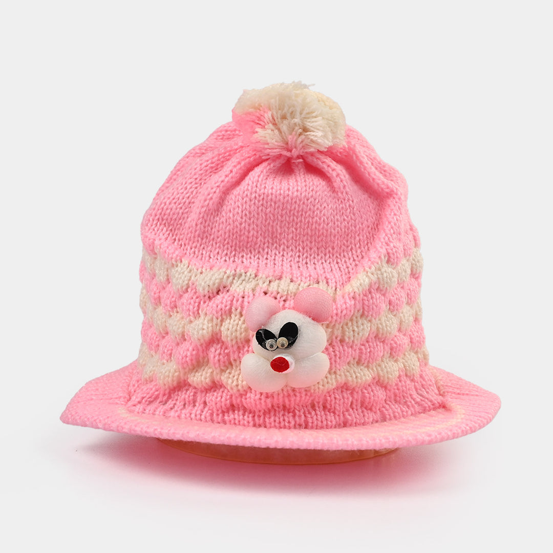 Baby Woolen P Cap Pink