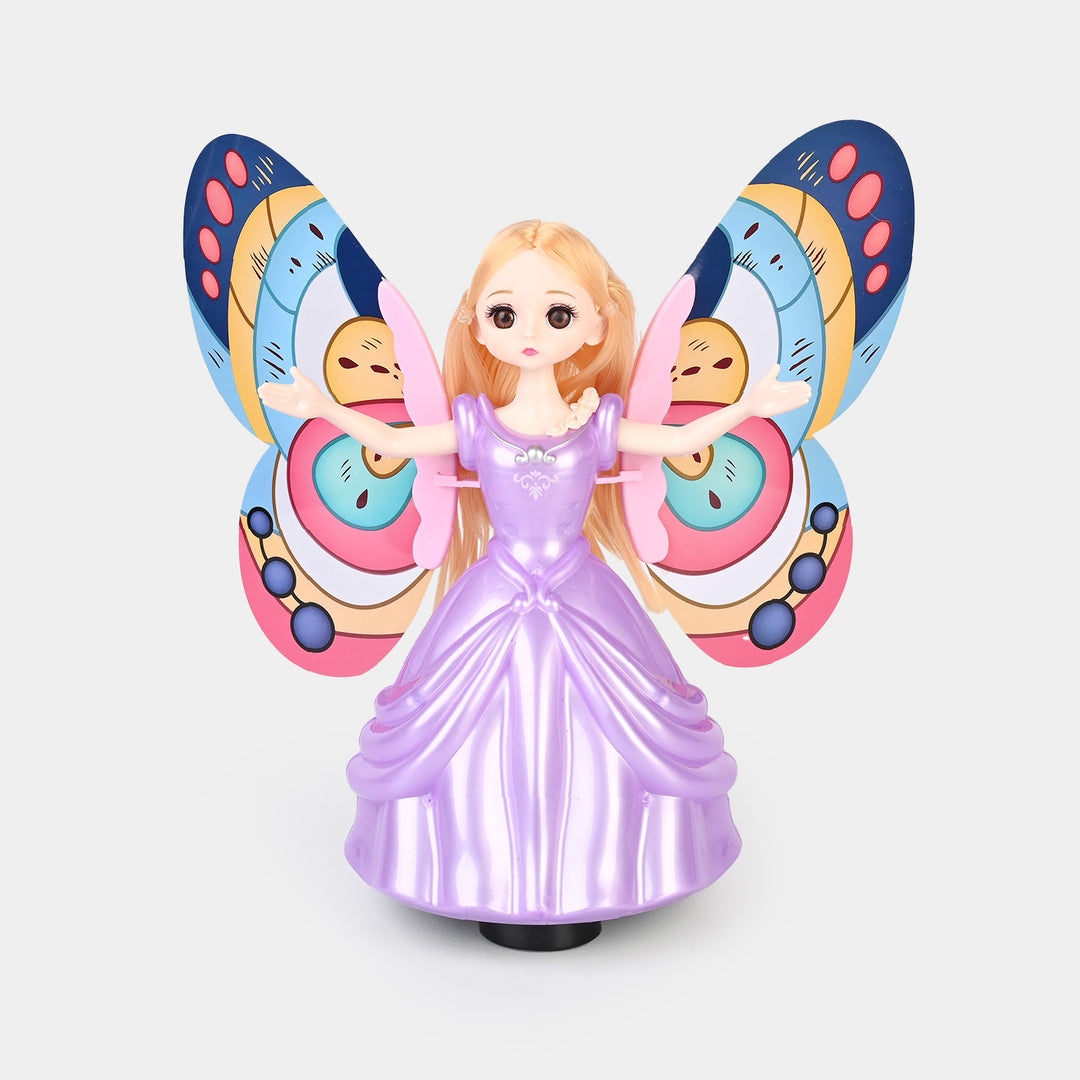 Rotating Doll Universal With Light & Music, Flapping Wings