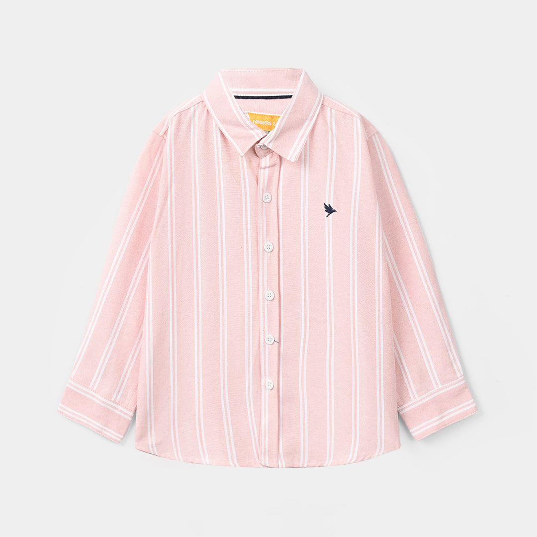 Boys Oxford Casual Shirt F/S Brid Insignia-Pink