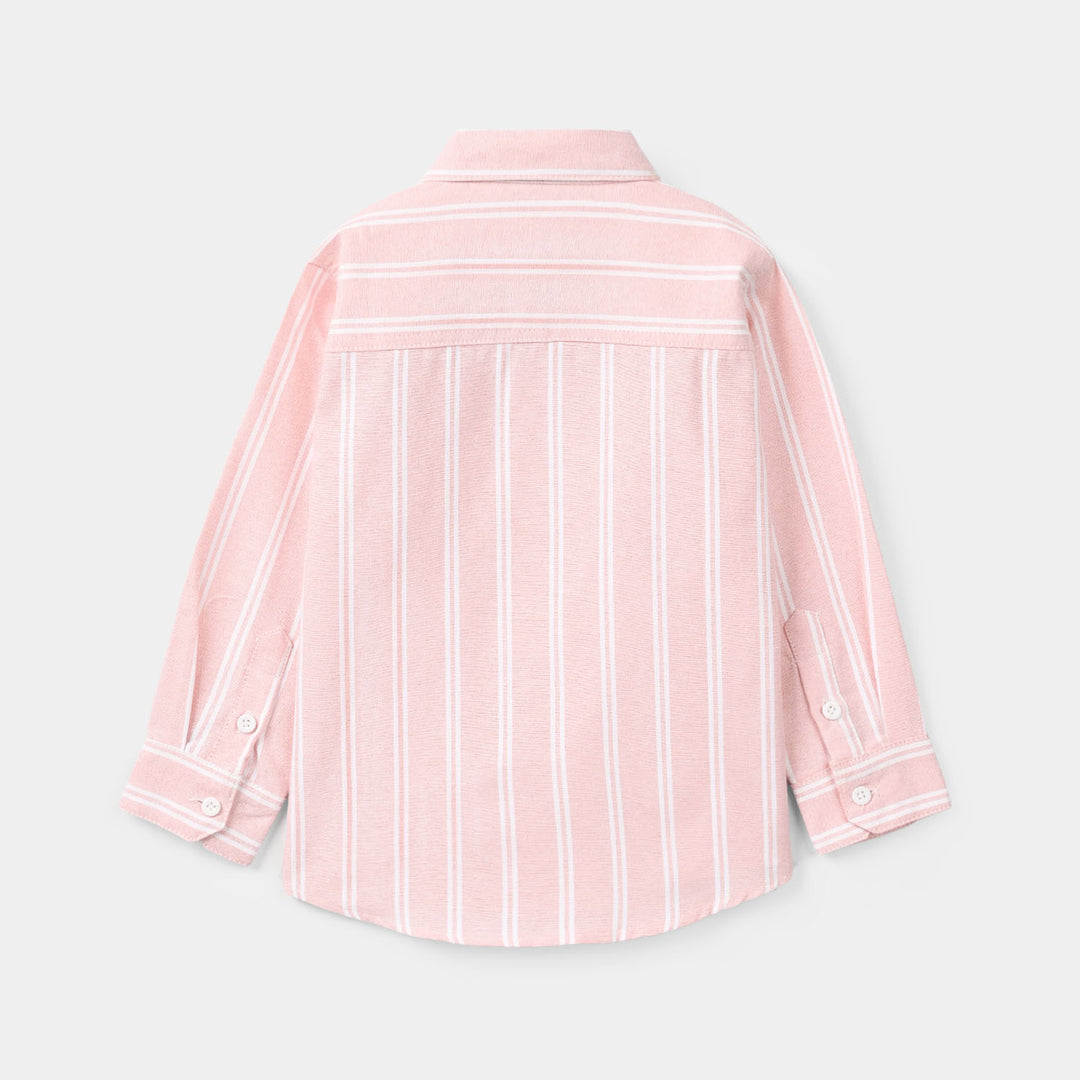 Boys Oxford Casual Shirt F/S Brid Insignia-Pink