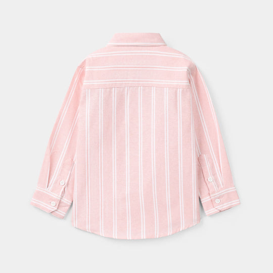 Boys Oxford Casual Shirt F/S Brid Insignia-Pink