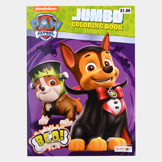 Jumbo Paw Patrol Boo Colouring Book