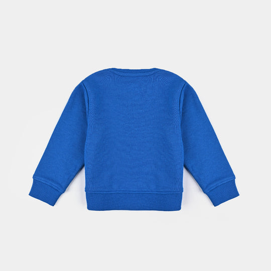 Infant Boys Cotton Terry Sweatshirt Daddy & Me-Blue