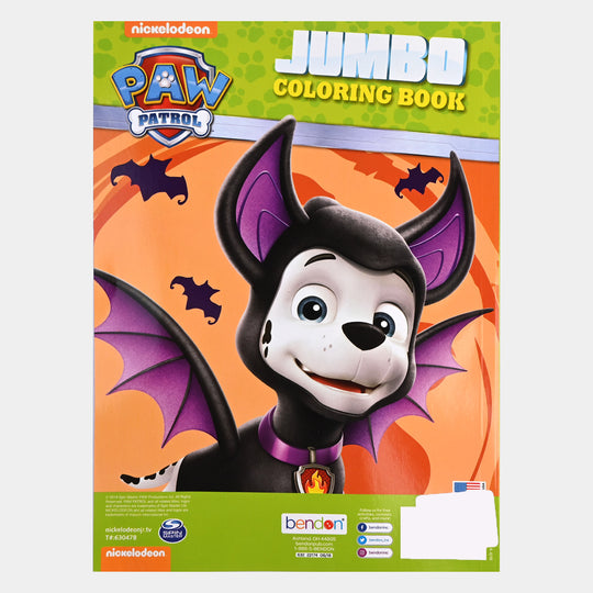 Jumbo Paw Patrol Boo Colouring Book
