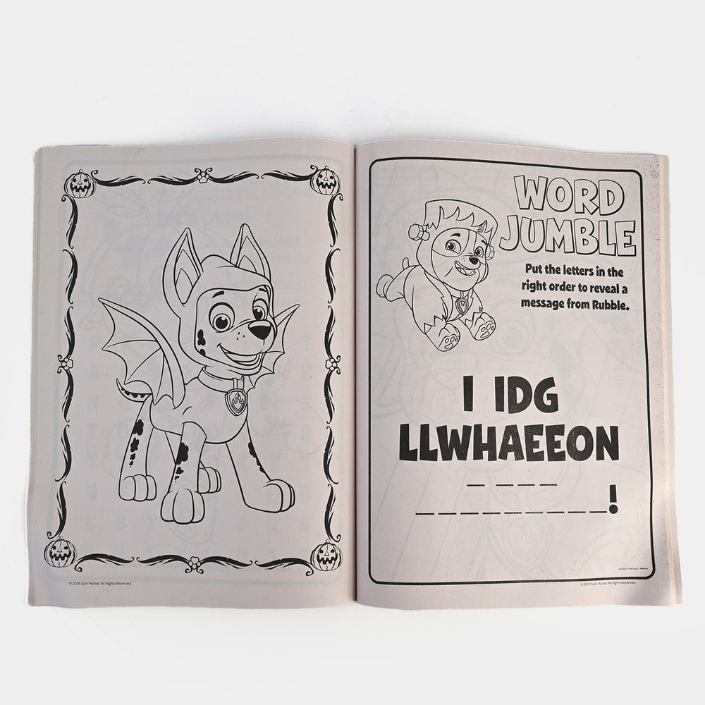 Jumbo Paw Patrol Boo Colouring Book