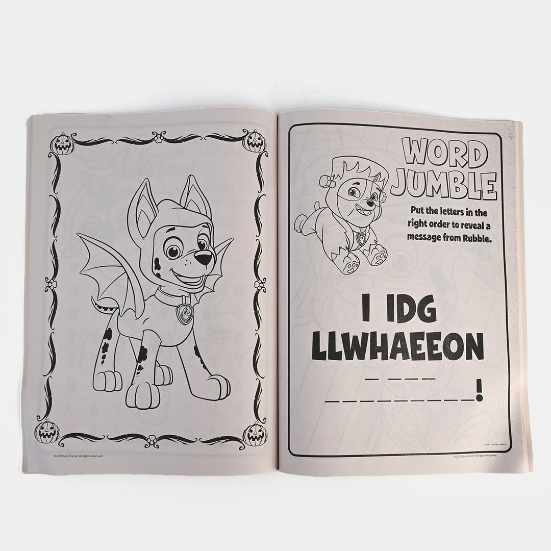 Jumbo Paw Patrol Boo Colouring Book