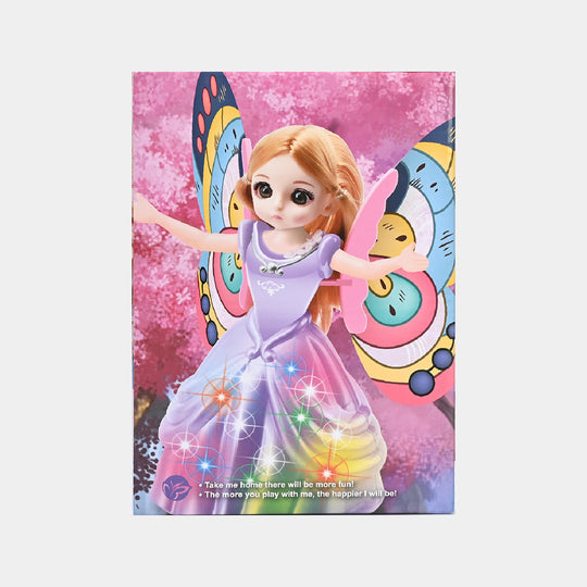 Rotating Doll Universal With Light & Music, Flapping Wings