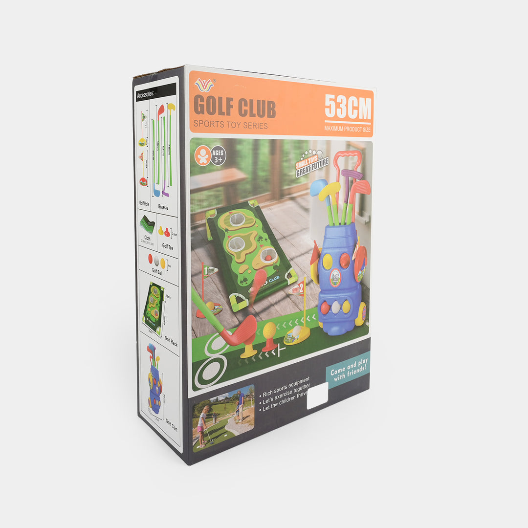 Kids Golf Club Set with Wheeled Caddy