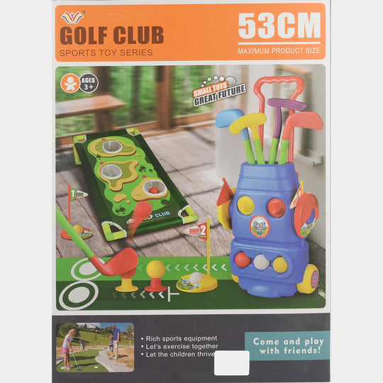 Kids Golf Club Set with Wheeled Caddy