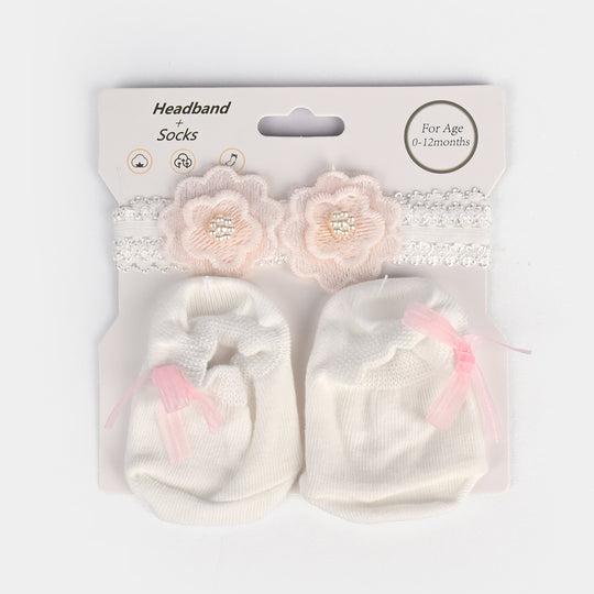 Baby Headband With Socks