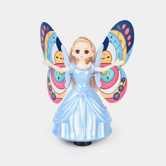 Rotating Doll Universal With Light & Music, Flapping Wings