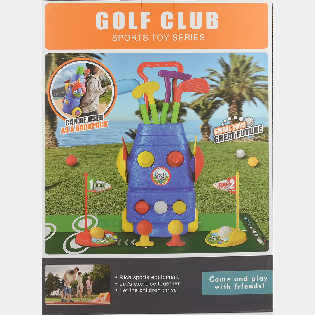 Kids Golf Club Set with Wheeled Caddy
