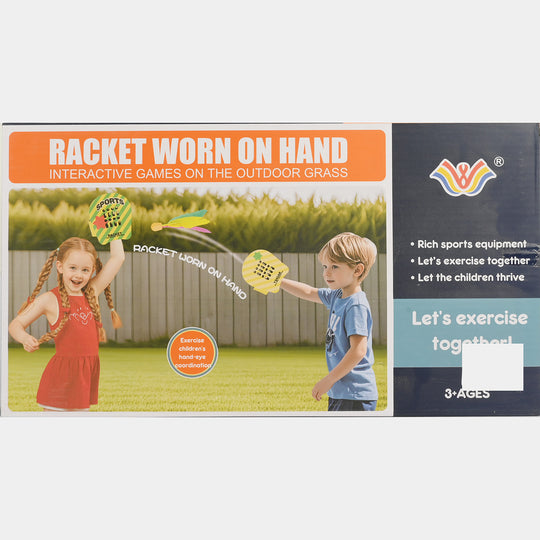 Racket Worn on Outdoor Game Set