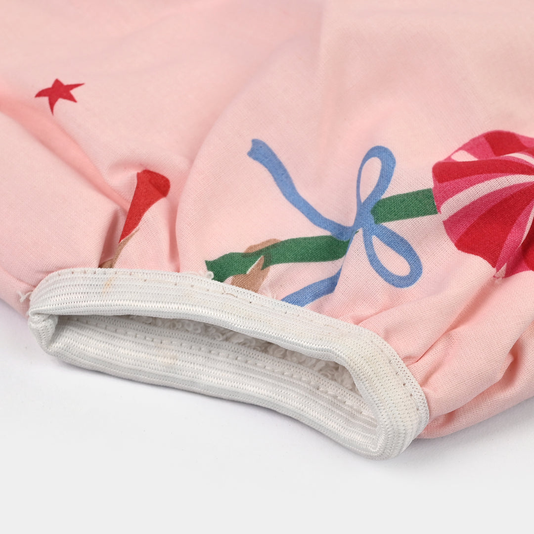 Towel Cotton Panty 12-18M Pink Girl Print