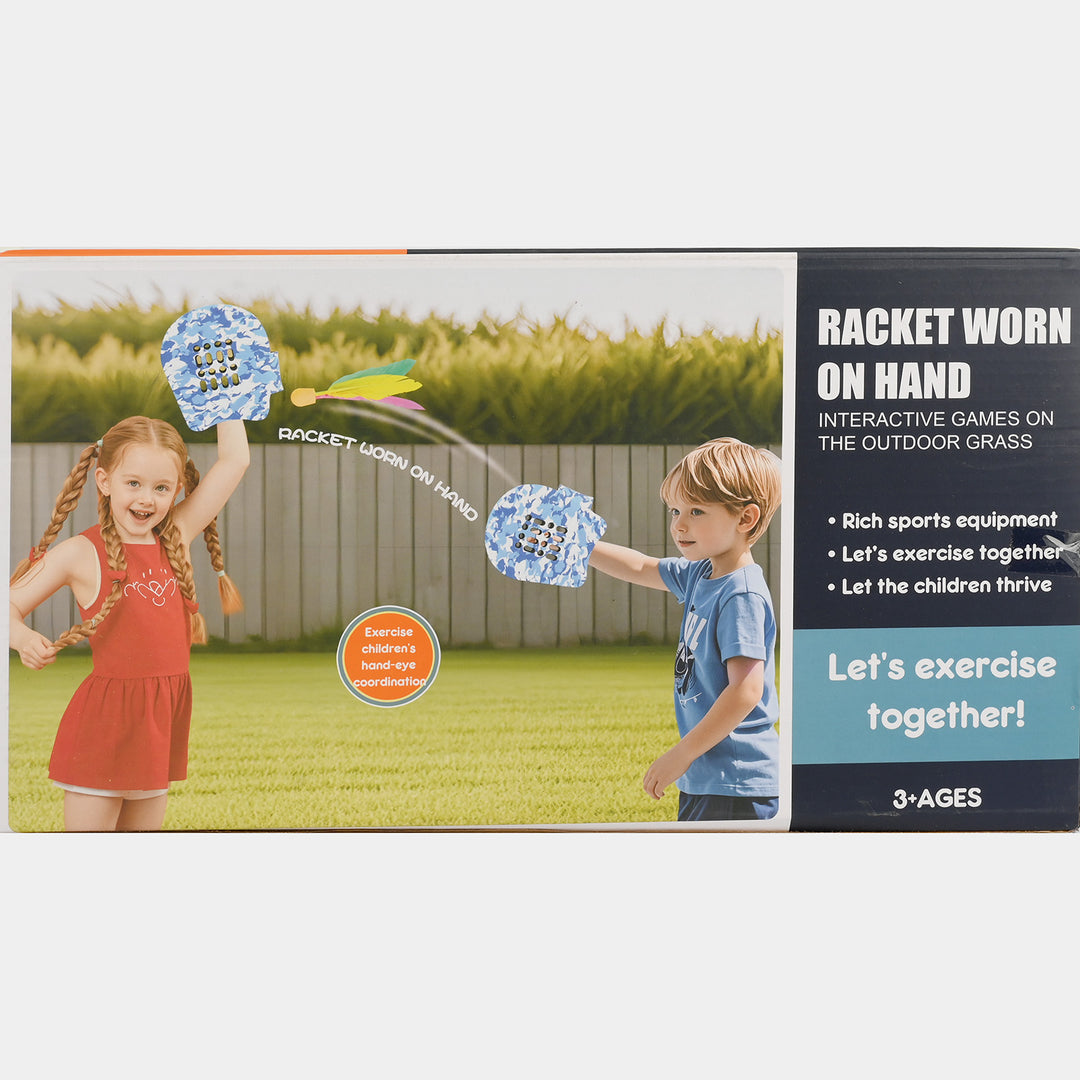 Racket Worn on Outdoor Game Set
