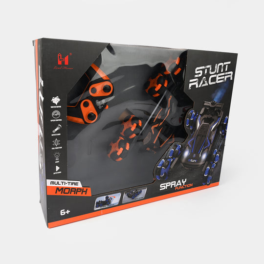 Stunt Racer RC Car | Multi-Tire Morphing with Spray & Lights