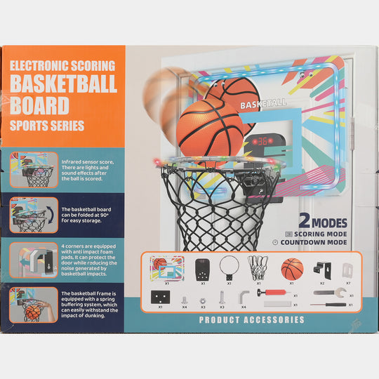 Electronic Scoring Basketball Play Set for Kids