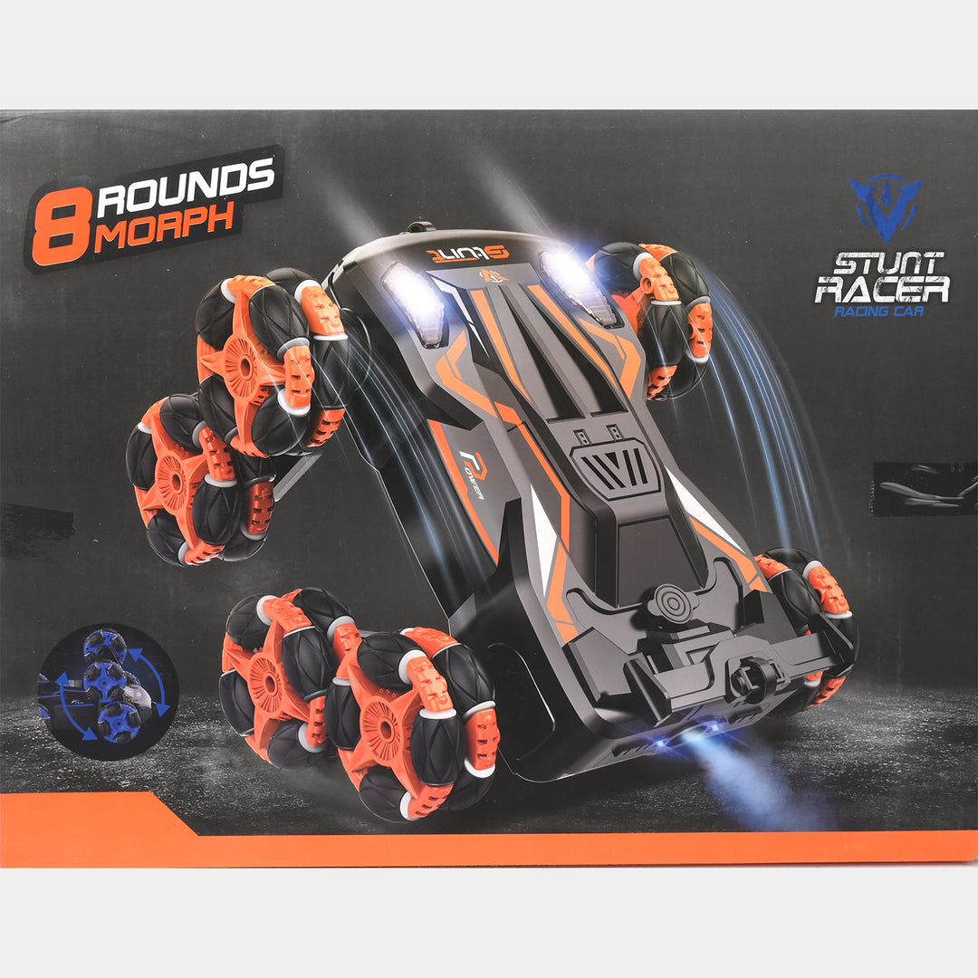 Stunt Racer RC Car | Multi-Tire Morphing with Spray & Lights