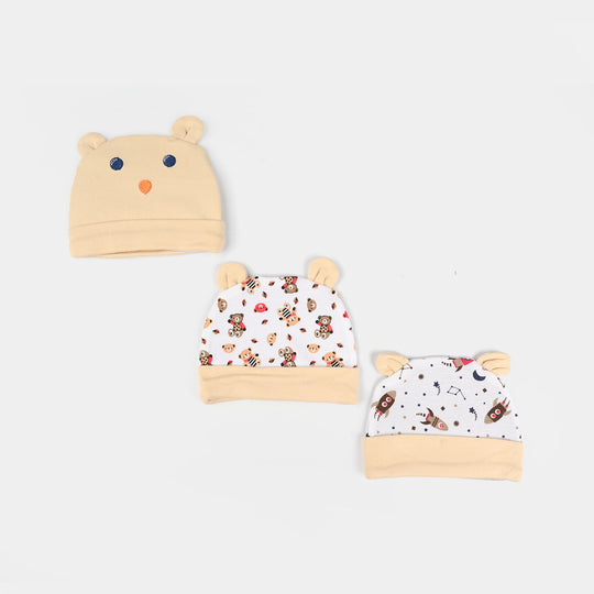 Infant Cotton Cap  – Pack of 3