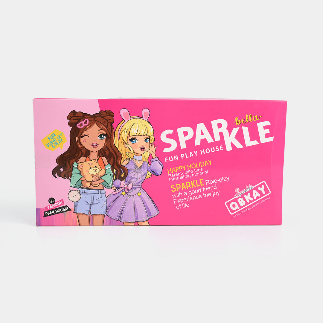 Sparkle Fun Play House Doll Set