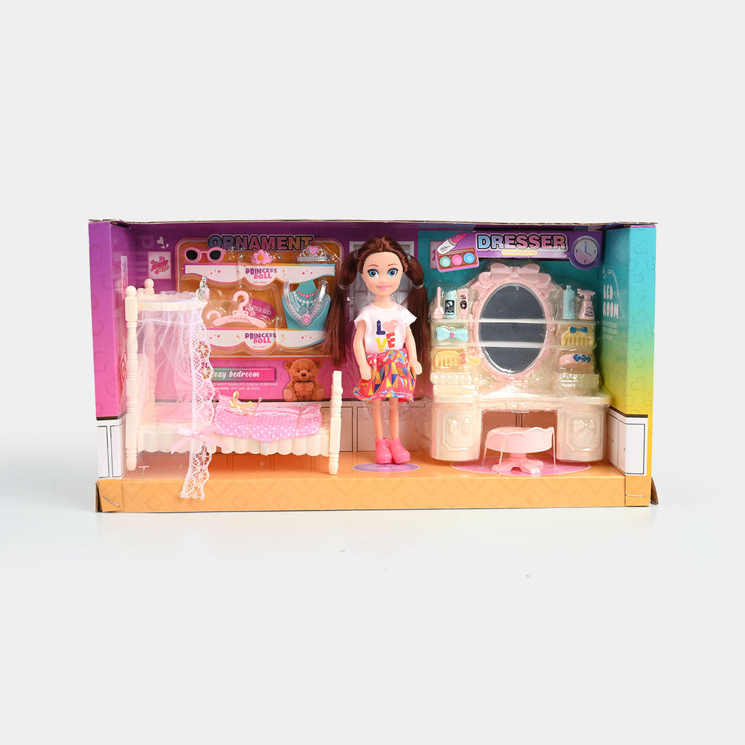 Sparkle Fun Play House Doll Set