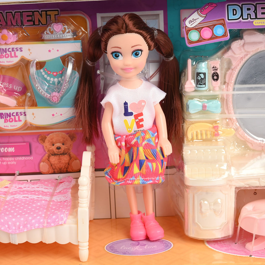 Sparkle Fun Play House Doll Set