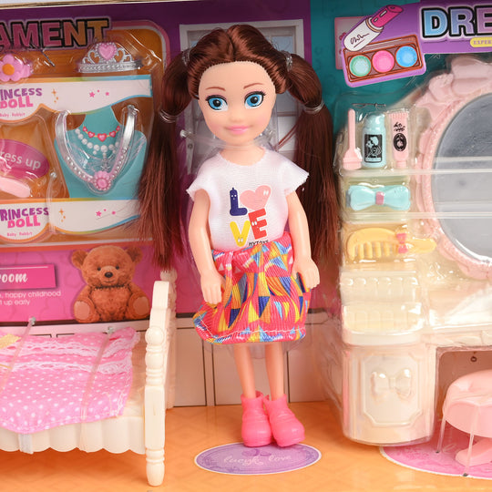 Sparkle Fun Play House Doll Set