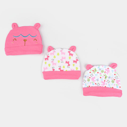 Infant Cotton Cap  – Pack of 3
