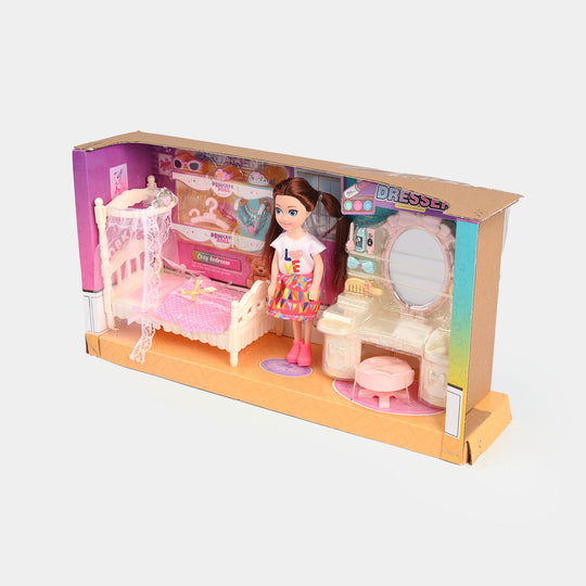 Sparkle Fun Play House Doll Set