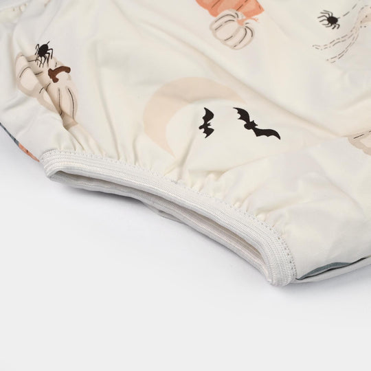 Towel Cotton Panty 18-24M Cream Pumpkin Print
