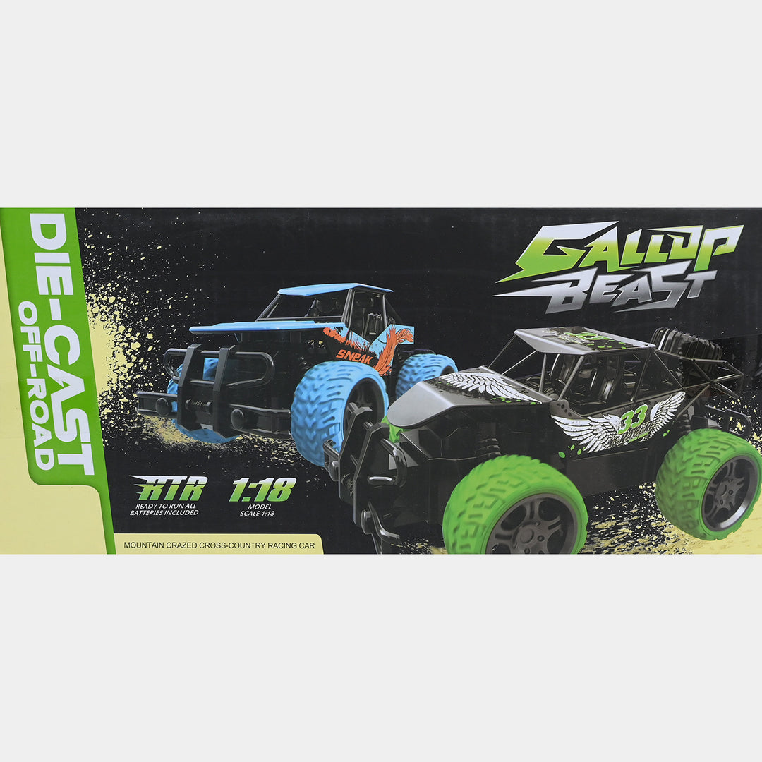Beast Rapidly Off-Road 1:18 Scale RC Monster Truck