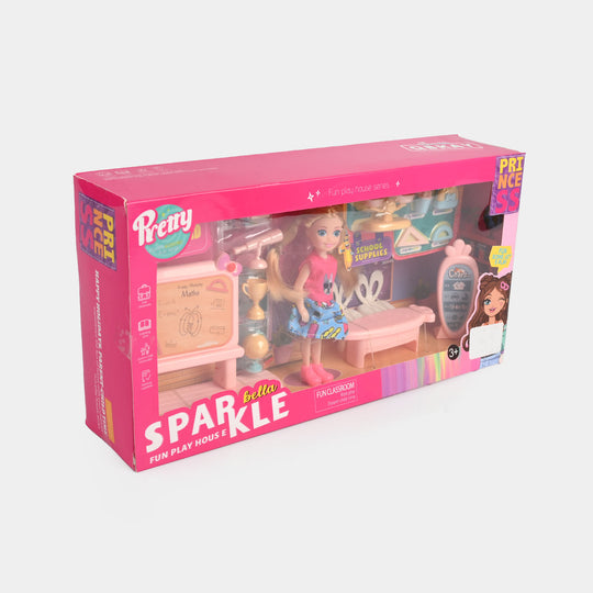 Sparkle Bella Fun Play House Doll Set