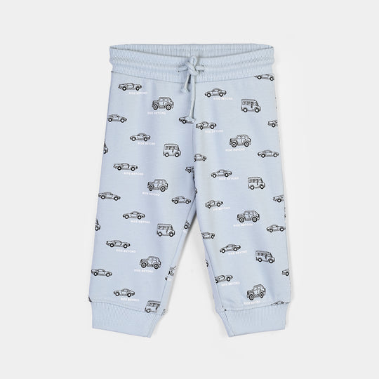 Infant Boys Cotton Terry Pyjama Ride Beyond-Blue.Fog