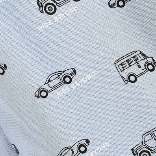 Infant Boys Cotton Terry Pyjama Ride Beyond-Blue.Fog