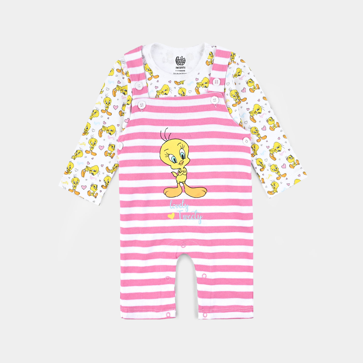 Infant Girls Cotton Interlock 2 Piece Set