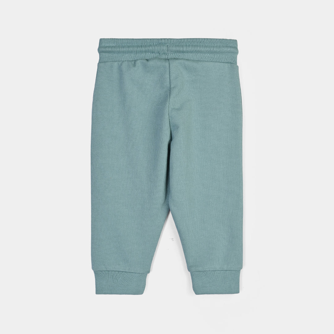 Infant Boys Cotton Terry Pyjama Dino Party-Arctic