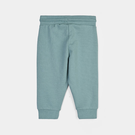 Infant Boys Cotton Terry Pyjama Dino Party-Arctic