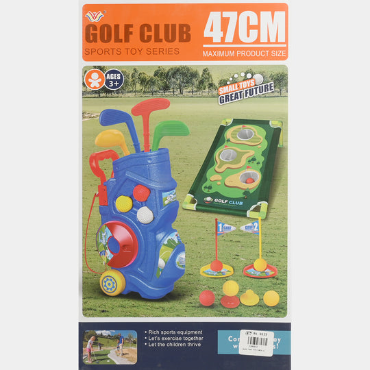 Kids Deluxe Wheeled Golf Club Play Set