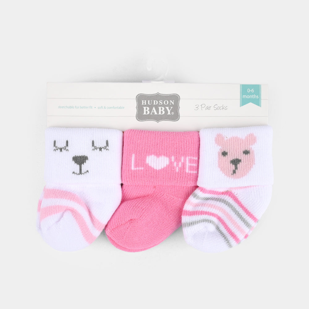 Infant Baby Socks 0-6M-3Pk