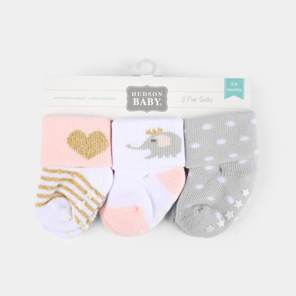 Infant Baby Socks 0-6M-3Pk