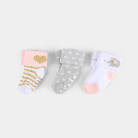 Infant Baby Socks 0-6M-3Pk